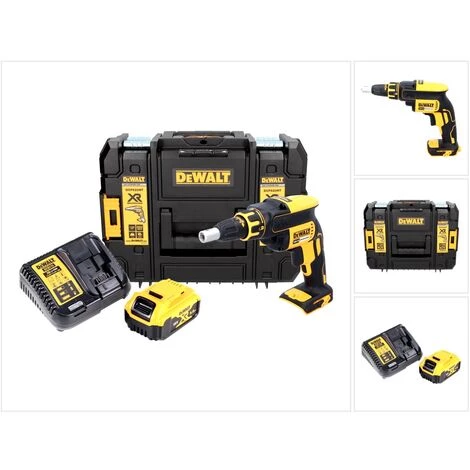 DeWalt DCF 620 P1 18 V Brushless Visseuse Plaque De Plâtre Sans Fil En Coffret TSTAK II + 1x Batterie DCB 184 5,0 Ah + Chargeur DCB 115 XR 3 DeWalt DCF 620 P1 18 V Brushless Visseuse Plaque De Plâtre Sans Fil En Coffret TSTAK II + 1x Batterie DCB 184 5,0 Ah + Chargeur DCB 115 XR