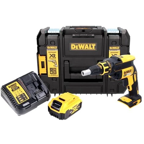DeWalt DCF 620 P1 18 V Brushless Visseuse Plaque De Plâtre Sans Fil En Coffret TSTAK II + 1x Batterie DCB 184 5,0 Ah + Chargeur DCB 115 XR 4 DeWalt DCF 620 P1 18 V Brushless Visseuse Plaque De Plâtre Sans Fil En Coffret TSTAK II + 1x Batterie DCB 184 5,0 Ah + Chargeur DCB 115 XR – Image 2