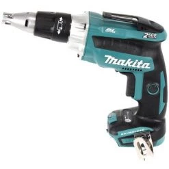 Makita DFS 250 RFJ 18 V Visseuse Pour Cloisons Sèches Sans Fil Avec Coffret De Transport Makpac + 2x Batteries 3,0 Ah + Chargeur