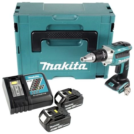 Makita DFS 250 RFJ 18 V Visseuse Pour Cloisons Sèches Sans Fil Avec Coffret De Transport Makpac + 2x Batteries 3,0 Ah + Chargeur 5 Makita DFS 250 RFJ 18 V Visseuse Pour Cloisons Sèches Sans Fil Avec Coffret De Transport Makpac + 2x Batteries 3,0 Ah + Chargeur – Image 3