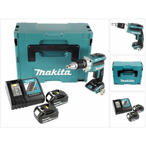 Makita DFS 250 RFJ 18 V Visseuse Pour Cloisons Sèches Sans Fil Avec Coffret De Transport Makpac + 2x Batteries 3,0 Ah + Chargeur 7 Makita DFS 250 RFJ 18 V Visseuse Pour Cloisons Sèches Sans Fil Avec Coffret De Transport Makpac + 2x Batteries 3,0 Ah + Chargeur – Image 5