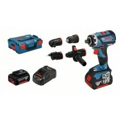 Bosch Perceuse-visseuse Sans Fil GSR 18V-60 FC, Avec 2 X 5,0 Ah Li-Ion Batteries, L-BOXX - 06019G7100