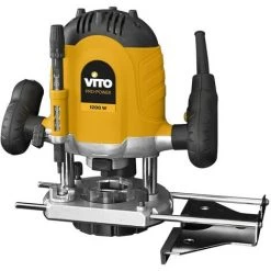 VITO PRO-POWER Défonceuse Bois Massifs Contreplaqués Stratifiés VITOPOWER 1200W 6- 8 Mm 28.000 Tr/min