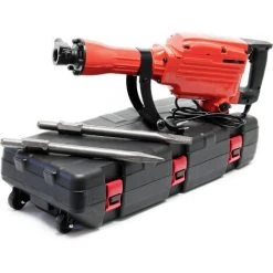 WILTEC Marteau De Démolition 1600W Burin & Autres Accessoires Pour Béton Pierre Naturelle Brique Maçonnerie
