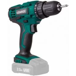 VONROC Perceuse-visseuse Sans Fil VPower 20V. Sans Batterie, Ni Chargeur - 2 Embouts De Vissage Inclus