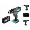 Makita DHP 482 Z 18 V Perceuse Visseuse à Percussion Sans Fil + 31 Pièces De Forets Cylindriques Pour Bois, Acier, Béton Wiha Set Dinotech Edition - Sans Batterie Ni Chargeur