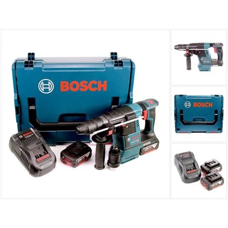 Bosch GBH 18 V-26 F Perforateur Sans-fil Professional SDS-plus + Coffret L-Boxx + 2x Batteries GBA 5Ah + Chargeur GAL 1880 CV 6 Bosch GBH 18 V-26 F Perforateur Sans-fil Professional SDS-plus + Coffret L-Boxx + 2x Batteries GBA 5Ah + Chargeur GAL 1880 CV – Image 4