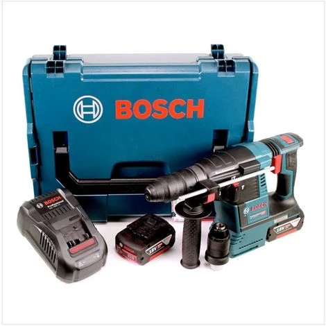 Bosch GBH 18 V-26 F Perforateur Sans-fil Professional SDS-plus + Coffret L-Boxx + 2x Batteries GBA 5Ah + Chargeur GAL 1880 CV 7 Bosch GBH 18 V-26 F Perforateur Sans-fil Professional SDS-plus + Coffret L-Boxx + 2x Batteries GBA 5Ah + Chargeur GAL 1880 CV – Image 5