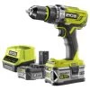 Perceuse-visseuse à Percussion RYOBI 18V OnePlus - 2 Batteries LithiumPlus 2.0Ah Et 5.0Ah - 1 Chargeur Rapide R18PD31-252S -Perceuse Soldes 2022 12377412 1