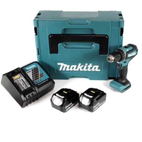 Makita DDF 485 RTJ 18 V Li-Ion Perceuse Visseuse Sans Fil Brushless 13 Mm + Coffret MakPac + 2 X Batteries 5,0 Ah + Chargeur 3 Makita DDF 485 RTJ 18 V Li-Ion Perceuse Visseuse Sans Fil Brushless 13 Mm + Coffret MakPac + 2 X Batteries 5,0 Ah + Chargeur