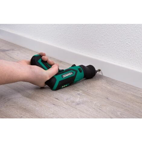 VONROC Tournevis à Batterie 4V - Porte-embout Magnétique, Attache Excentrique, Attache Coudée, Embout Et Chargeur De Batterie 4 VONROC Tournevis à Batterie 4V - Porte-embout Magnétique, Attache Excentrique, Attache Coudée, Embout Et Chargeur De Batterie – Image 2