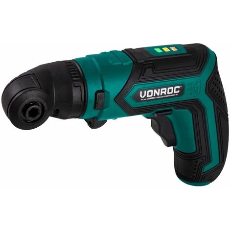 VONROC Tournevis à Batterie 4V - Porte-embout Magnétique, Attache Excentrique, Attache Coudée, Embout Et Chargeur De Batterie 6 VONROC Tournevis à Batterie 4V - Porte-embout Magnétique, Attache Excentrique, Attache Coudée, Embout Et Chargeur De Batterie – Image 4