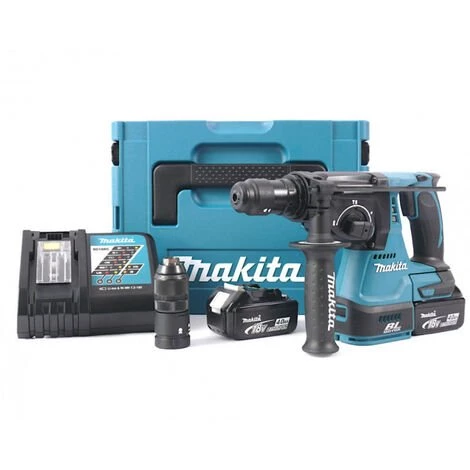 Perfo-burineur 18V LXT SDS-Plus 2J (2x4.0 Ah) En MAKPAC - MAKITA DHR243RMJ 3 Perfo-burineur 18V LXT SDS-Plus 2J (2x4.0 Ah) En MAKPAC - MAKITA DHR243RMJ