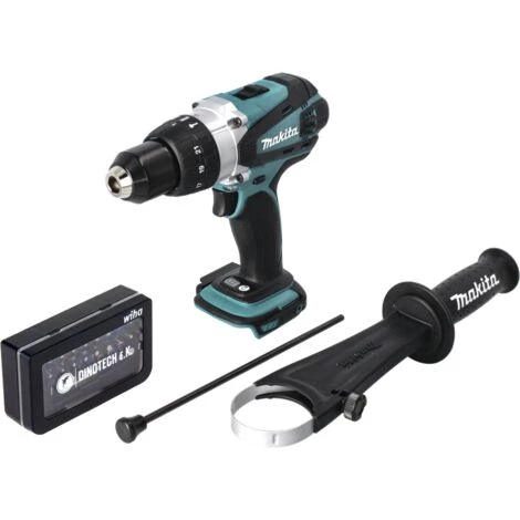 Makita DHP 458 Z 18V Li-ion Perceuse-visseuse Sans Fil 91 Nm + Set D'embouts édition Dinotech De 31 Pièces - Sans Batterie - Sans Chargeur 4 Makita DHP 458 Z 18V Li-ion Perceuse-visseuse Sans Fil 91 Nm + Set D'embouts édition Dinotech De 31 Pièces - Sans Batterie - Sans Chargeur – Image 2