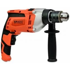 Spark - Perceuse à Percussion 850 W, 230 V, Taille De Mandrin 0-13mm, Vitesse Variable, Marteau Et Perceuse 2- En -1, Coquille De Machine En Aluminium, Poignée Rotative à 360°