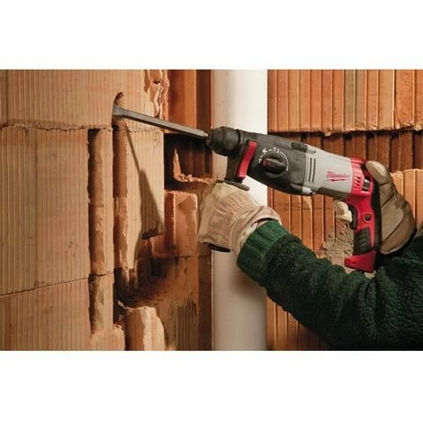 .MILWAUKEE. Milwaukee - Perforateur Burineur SDS-Plus 820 W 28 Mm 3.4 J Avec Coffret - PH 28 X 4 .MILWAUKEE. Milwaukee - Perforateur Burineur SDS-Plus 820 W 28 Mm 3.4 J Avec Coffret - PH 28 X – Image 2