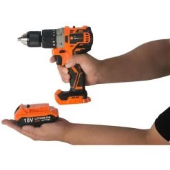 AGORADIRECT Spark - Perceuse Visseuse A Percussion Sans Fil, 16+2 Positions, 44NM, 18V, 2 Vitesses + 2 Batteries Lithium, Moteur BRUSHLESS -Perceuse Soldes 2022 13675085 5