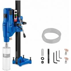 MSW Carotteuse Diamant Perceuse Diamant Voies Sèche/Humide 255 Mm 4350 W 580 Tr/Min - Bleu