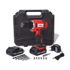 VidaXL Kit De Perceuse-visseuse Sans Fil Avec Batteries Li-ion 18 V