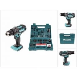 Makita DHP 482 Z Perceuse-visseuse à Percussion Sans Fil 18V 62Nm + 100 Pièces De Faises Et Trépans Pour Perceuse Makita B-53811 - Sans Batterie, Sans Chargeur -Perceuse Soldes 2022 14672118 5