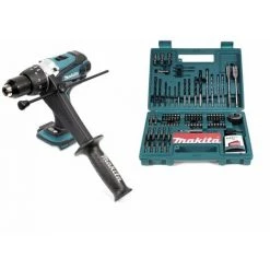 Makita DHP 458 Z Perceuse-visseuse à Percussion Sans Fil 18V 91Nm + 100 Pièces De Faises Et Trépans Pour Perceuse Makita -Perceuse Soldes 2022 14672121 4