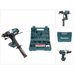 Makita DHP 458 Z Perceuse-visseuse à Percussion Sans Fil 18V 91Nm + 100 Pièces De Faises Et Trépans Pour Perceuse Makita -Perceuse Soldes 2022 14672121 5