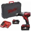 .MILWAUKEE. Perceuse Visseuse MILWAUKEE M18 BDD-402C 18V + 2 Batteries 4.0Ah, Chargeur, En Coffret - 4933443565