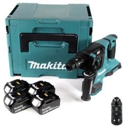 Makita DHR 281 T4J Brushless Perforateur-burineur Sans Fil 28 Mm 2 X 18 V Pour SDS-PLUS + Mandrin Auto-serrant Interchangeable + Coffret MakPac + 4 X Batteries 5,0 Ah - Sans Chargeur -Perceuse Soldes 2022 14791351 4