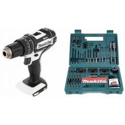 Makita DHP 482 Z W Perceuse-visseuse à Percussion Sans Fil 18V 62Nm + 100 Pièces De Faises Et Trépans Pour Perceuse Makita B-53811 - Sans Batterie - Sans Chargeur -Perceuse Soldes 2022 14791364 4