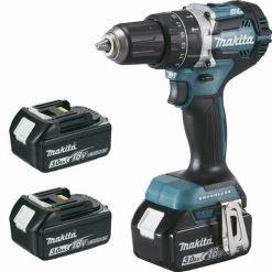 Perceuse Visseuse à Percussion 18 V Li-ion 3 Ah Ø 13 Mm (3 Batteries) MAKITA - 3 Batteries, Chargeur, Coffret - DHP484RF3J