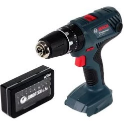 Bosch Professional GSB 18V-21 Perceuse-visseuse à Percussion Sans Fil 18V 55Nm Solo + Accessoires Professionels De Vissage Et Perçage Wiha - 31 Pcs. Dans Boîtier De Transport Dinotech Edition - Sans Batterie, Sans Chargeur -Perceuse Soldes 2022 15624426 2