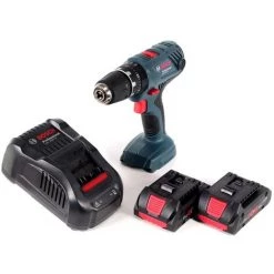 Bosch Professional GSB 18V-21 Perceuse-visseuse à Percussion Sans Fil 18V 55Nm + 2 X Batteries ProCORE 4,0Ah + Chargeur -Perceuse Soldes 2022 15771354 2
