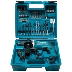 Perceuse à Percussion MAKITA - 710W + Kit Accessoires - HP1631KX3