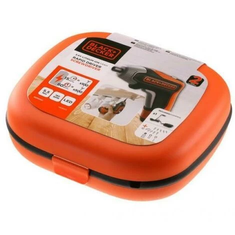 BLACK & DECKER Tournevis 3.6v Recharge Rapide Bcf611ck-qw 4 BLACK & DECKER Tournevis 3.6v Recharge Rapide Bcf611ck-qw – Image 2