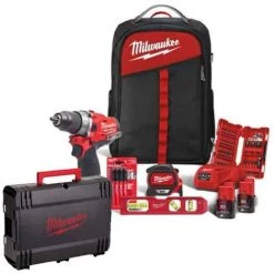 MILWAUKEE Kit Perceuse Visseuse 12V 2Ah M12 FPD-202BA - 4933471382