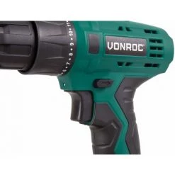 VONROC Perceuse Sans Fil 16V – 1 Batterie 1.5Ah, 1 Chargeur Rapide, 2 Embouts De Visseuse Et Sac De Rangement Inclus – CD504DC -Perceuse Soldes 2022 16779027 4