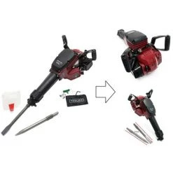 BIGB Marteau Piqueur / Démolition Thermique 2,5 CV / 1500 Bat/min - 55 Joules