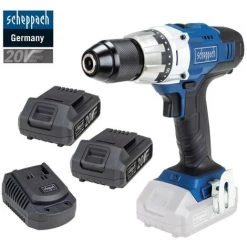 PERCEUSE VISSEUSE SANS FIL AVEC 2 BATTERIES 20V 2.0AH SCHEPPACH CDD45-20ProS