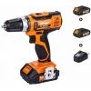 Perceuse Visseuse à Batterie 18v VLN 3220 Fuse Villager Chargeur Et 2 Batteries Lithium Inclus - Orange -Perceuse Soldes 2022 17469985 1