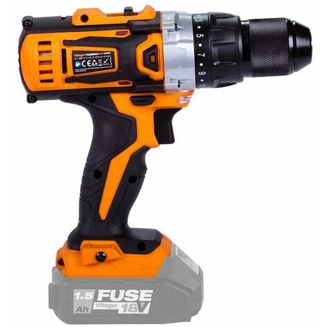 Perceuse Visseuse Sans Fil 18V Fuse VLP 5220 Villager Couple 40Nm Sans Chargeur Ni Batterie - Orange 4 Perceuse Visseuse Sans Fil 18V Fuse VLP 5220 Villager Couple 40Nm Sans Chargeur Ni Batterie - Orange – Image 2