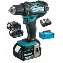 Makita DDF482RM3J - Set Perceuse Visseuse Li-Ion 18V (3x Batterie 4,0Ah) Dans MAKPAC - 62Nm
