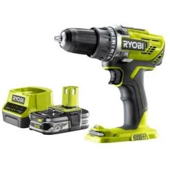 Pack RYOBI 18V Perceuse-visseuse OnePlus R18DD3-0 - 1 Batterie 2.5Ah - 1 Chargeur Rapide RC18120-125