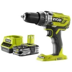 Pack RYOBI Perceuse à Percussion 18V OnePlus R18PD3-0 - 1 Batterie 2.5Ah - 1 Chargeur Rapide RC18120-125