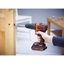 Black & Decker BDCHD18KB2-QW Perceuse à Percussion Sans Fil 2 Vitesses 18V - Lithium - 2 Batteries - 1 Chargeur 400Ma Et Coffret De Rangement -Perceuse Soldes 2022 19160184 4