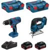 BOSCH Kit 18V BSK182M2E (GSB 18V-21 GST 18V-LI B 2 X 4,0 Ah GAL18V-40 2 L-Boxx 136) -Perceuse Soldes 2022 19185837 1