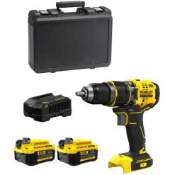 STANLEY FATMAX V20 Perceuse à Percussion STANLEY FatMax SFMCD721M2K (2 X 4,0 Ah Chargeur Coffret)
