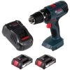 Bosch GSB 18V-21 Perceuse-Visseuse à Chocs Sans Fil 18V 55Nm + 2x Batteries 2,0Ah + Chargeur -Perceuse Soldes 2022 19654888 1