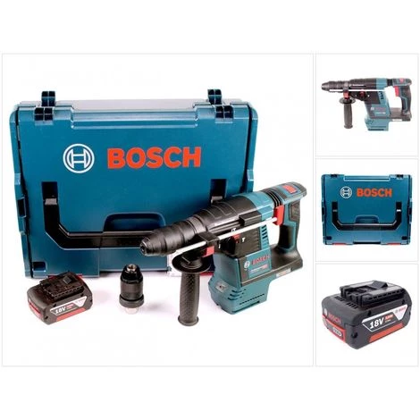 Bosch GBH 18V-26 F Marteau Perforateur Sans Fil 18V 2.6J Sans Balai SDS Plus + 1x Batterie 2.0Ah + Coffret L-Boxx - Sans Chargeur 3 Bosch GBH 18V-26 F Marteau Perforateur Sans Fil 18V 2.6J Sans Balai SDS Plus + 1x Batterie 2.0Ah + Coffret L-Boxx - Sans Chargeur