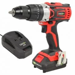 OXEO Perceuse Visseuse à Percussion Sans Fil 18V Easy Full Avec Batterie Et Chargeur Rapide