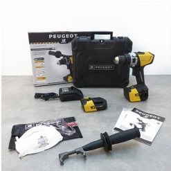PEUGEOT PSP Perceuse à Percussion BRUSHLESS ENERGYDRILL-18VPBL1 - 18V - 2 Batteries 1,5 Et 4,0 Ah